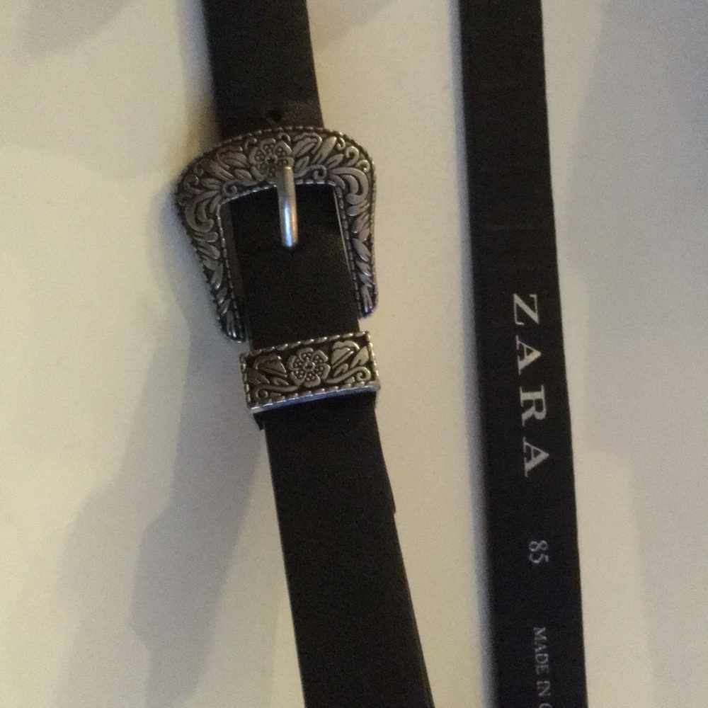 ZARA black belt silver details adjustable